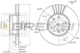 BREMS CD6606V - DISCHI FRENO - BRAKE DISCS