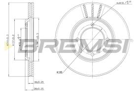 BREMS CD6607V - DISCHI FRENO - BRAKE DISCS