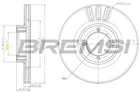 BREMS CD6610V - DISCHI FRENO - BRAKE DISCS