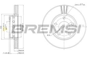 BREMS CD6612V - DISCHI FRENO - BRAKE DISCS