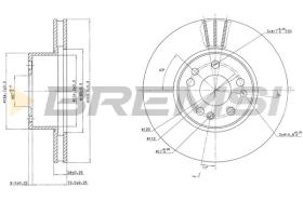 BREMS CD6613V - DISCHI FRENO - BRAKE DISCS