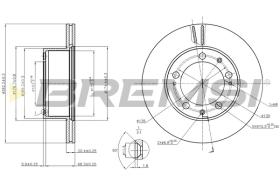 BREMS CD6616V - DISCHI FRENO - BRAKE DISCS