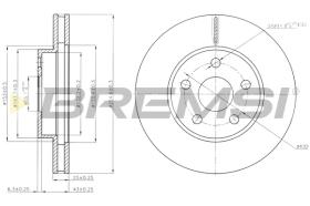 BREMS CD6620V - DISCHI FRENO - BRAKE DISCS