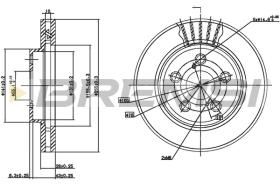 BREMS CD6621V - DISCHI FRENO - BRAKE DISCS