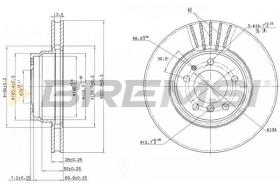 BREMS CD6624V - DISCHI FRENO - BRAKE DISCS