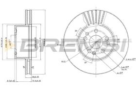 BREMS CD6629V - DISCHI FRENO - BRAKE DISCS