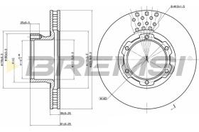 BREMS CD6632V - DISCHI FRENO - BRAKE DISCS