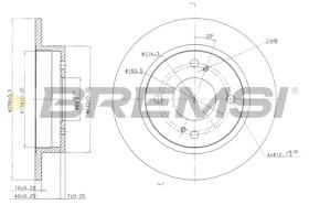 BREMS CD6659S - DISCHI FRENO - BRAKE DISCS