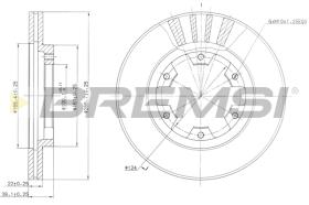 BREMS CD6660V - DISCHI FRENO - BRAKE DISCS