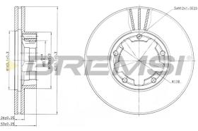 BREMS CD6668V - DISCHI FRENO - BRAKE DISCS