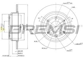 BREMS CD6672S - DISCHI FRENO - BRAKE DISCS