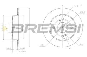 BREMS CD6674S - DISCHI FRENO - BRAKE DISCS