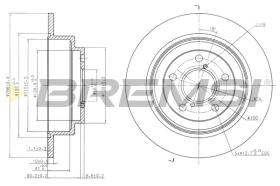 BREMS CD6678S - DISCHI FRENO - BRAKE DISCS