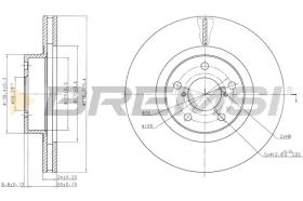 BREMS CD6679V - DISCHI FRENO - BRAKE DISCS