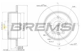 BREMS CD6684S - DISCHI FRENO - BRAKE DISCS