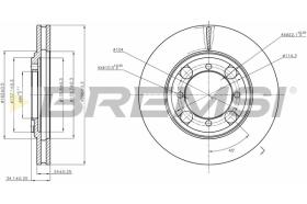 BREMS CD6691V - DISCHI FRENO - BRAKE DISCS