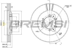 BREMS CD6694V - DISCHI FRENO - BRAKE DISCS