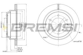 BREMS CD6695V - DISCHI FRENO - BRAKE DISCS