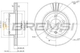 BREMS CD6697V - DISCHI FRENO - BRAKE DISCS