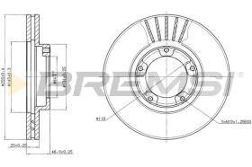 BREMS CD6703V - DISCHI FRENO - BRAKE DISCS