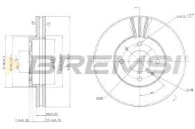 BREMS CD6716V - DISCHI FRENO - BRAKE DISCS