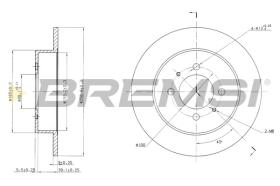 BREMS CD6717S - DISCHI FRENO - BRAKE DISCS