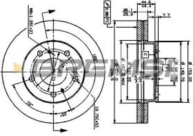 BREMS CD6722V - DISCHI FRENO - BRAKE DISCS