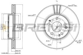 BREMS CD6725V - DISCHI FRENO - BRAKE DISCS