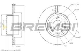 BREMS CD6736V - DISCHI FRENO - BRAKE DISCS