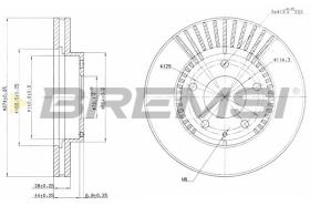 BREMS CD6738V - DISCHI FRENO - BRAKE DISCS