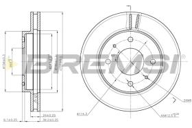 BREMS CD6741V - DISCHI FRENO - BRAKE DISCS