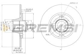 BREMS CD6752S - DISCHI FRENO - BRAKE DISCS