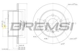 BREMS CD6756S - DISCHI FRENO - BRAKE DISCS