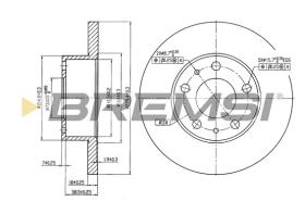 BREMS CD6758S - DISCHI FRENO - BRAKE DISCS