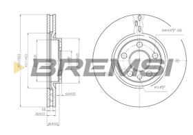 BREMS CD6760V - DISCHI FRENO - BRAKE DISCS