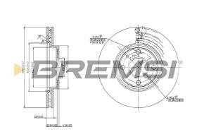 BREMS CD6762V - DISCHI FRENO - BRAKE DISCS