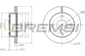 BREMS CD6770V - DISCHI FRENO - BRAKE DISCS