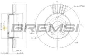 BREMS CD6777V - DISCHI FRENO - BRAKE DISCS