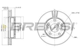 BREMS CD6780V - DISCHI FRENO - BRAKE DISCS