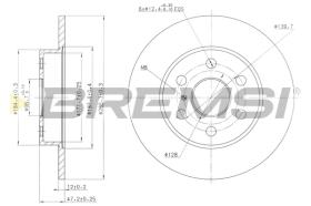 BREMS CD6786S - DISCHI FRENO - BRAKE DISCS