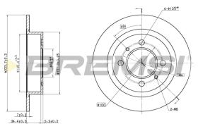 BREMS CD6790S - DISCHI FRENO - BRAKE DISCS