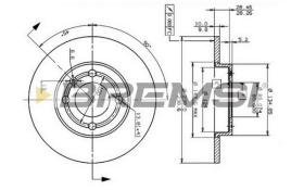 BREMS CD6795S - DISCHI FRENO - BRAKE DISCS