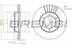 BREMS CD6800V - DISCHI FRENO - BRAKE DISCS