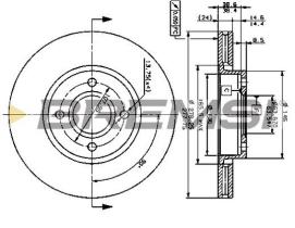 BREMS CD6801V - DISCHI FRENO - BRAKE DISCS