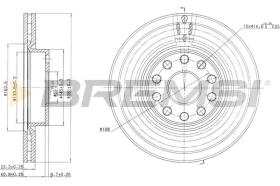 BREMS CD6803V - DISCHI FRENO - BRAKE DISCS