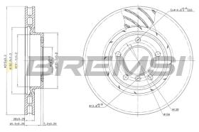 BREMS CD6804V - DISCHI FRENO - BRAKE DISCS