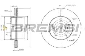 BREMS CD6806V - DISCHI FRENO - BRAKE DISCS