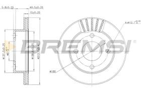 BREMS CD6807V - DISCHI FRENO - BRAKE DISCS