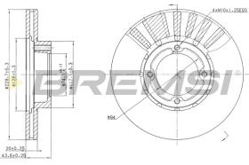 BREMS CD6808V - DISCHI FRENO - BRAKE DISCS