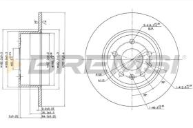 BREMS CD6811S - DISCHI FRENO - BRAKE DISCS